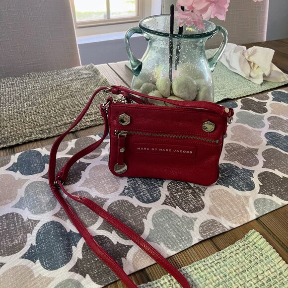 Marc by Marc Jacobs Crossbody – Bold Red Leather Mini | Edgy & Compact - Picture 10 of 10